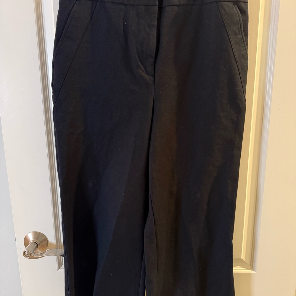 Ann Taylor Black Wide-Leg Trousers